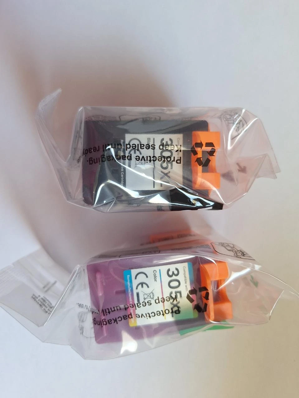 Cartuchos de tinta 305XL – Preto + Cor – compatíveis HP – novos – photo 2